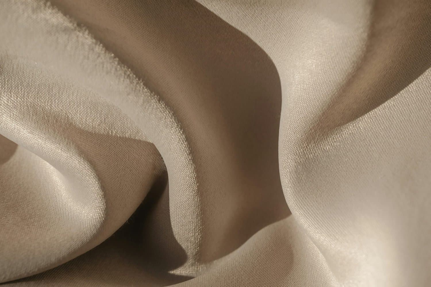 Folded upholstery fabric detail
